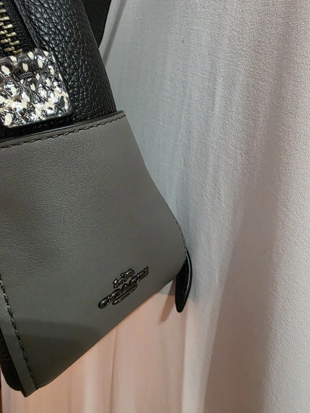 Coach Campus Backpack 23 Black Pebble Leather Gray Snakeskin Mini Backpack 2019